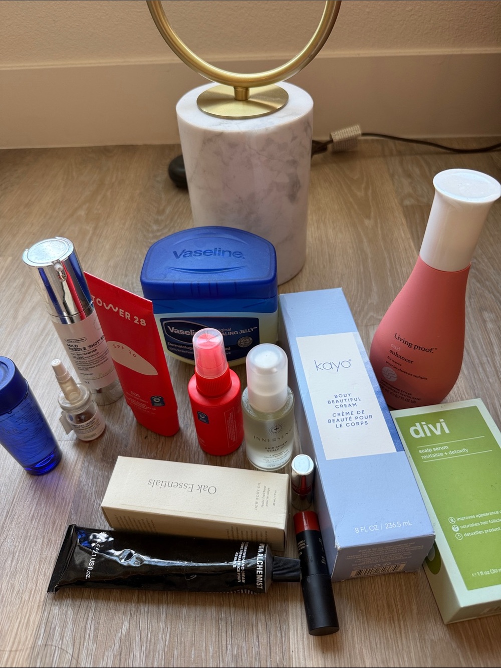 Skincare and Hair set mild needle shot Biologique Recherche oak essentials